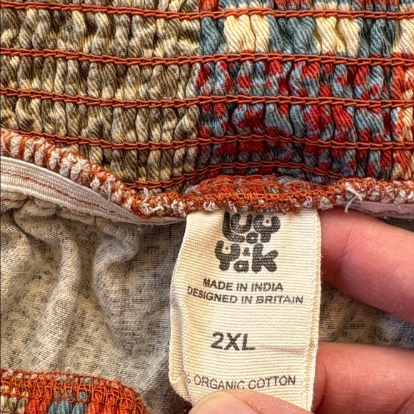 Lucy & Yak Patchwork Pull-On Shorts Size 2X - Picture 4 of 7